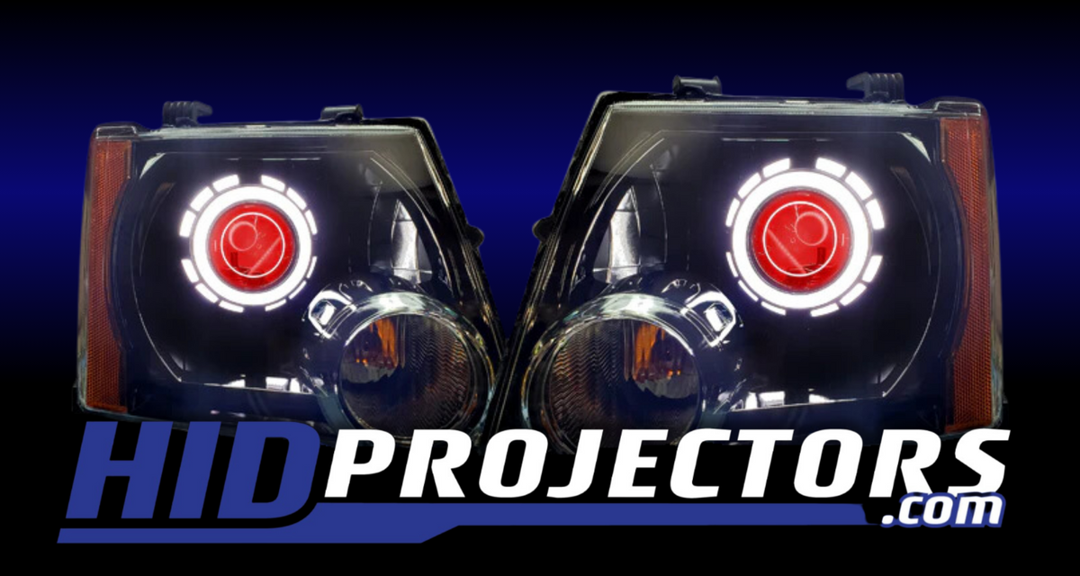 2005-2015 Nissan Xterra Stage 2 Red Projector Headlights