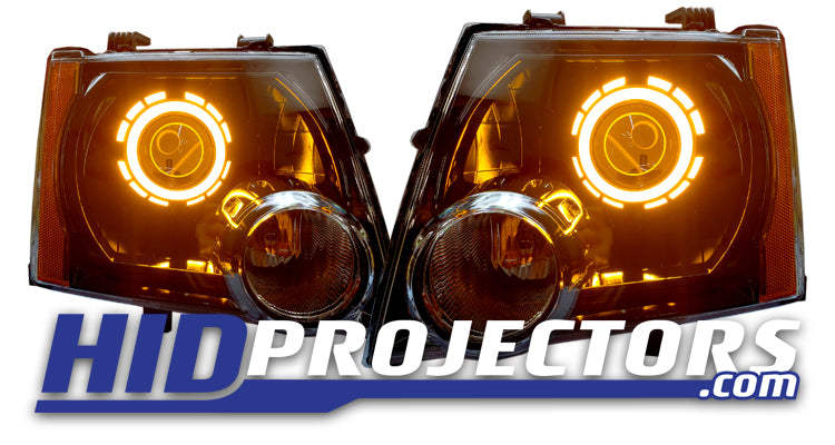 Nissan Black Xterra Projector Stage 2 Amber Bi-LED Headlights