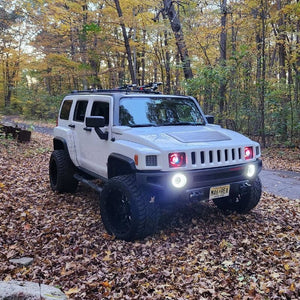 05' - 10' Hummer H3 Headlights With Monster Shrouds - HIDprojectors