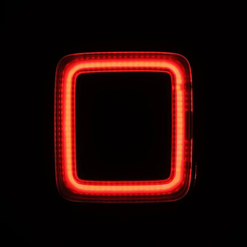 18 - 25 Jeep Wrangler JL NOVA - Series Prismatic LED Tail Lights Alpha - Black - HIDprojectors