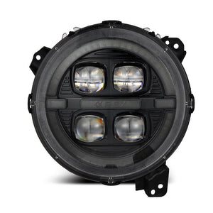 18 - 25 Jeep Wrangler JL NOVA - Series Prismatic LED Tail Lights Alpha - Black - HIDprojectors