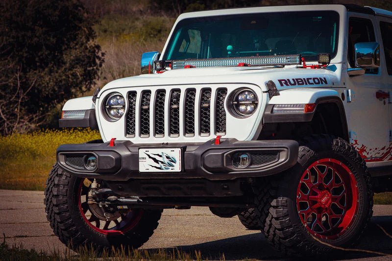 18 - 25 Jeep Wrangler JL NOVA - Series Prismatic LED Tail Lights Alpha - Black - HIDprojectors