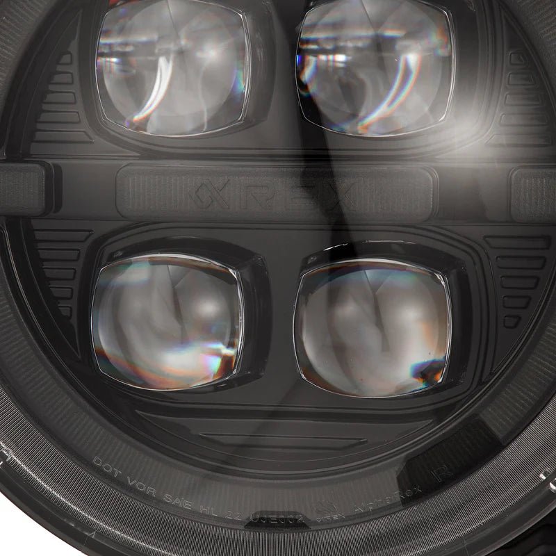 18 - 25 Jeep Wrangler JL NOVA - Series Prismatic LED Tail Lights Alpha - Black - HIDprojectors
