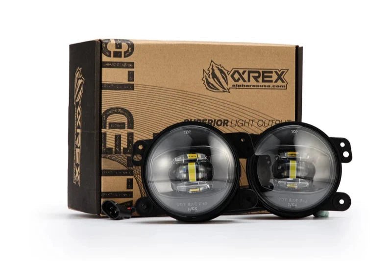 18 - 25 Jeep Wrangler JL (Rubicon/Sahara with OE Plastic Bumper) / Gladiator JT DoubleTap Dual Color LED Projector Fog Lights