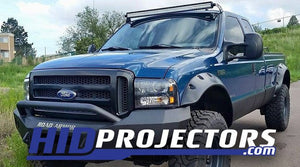 2005 - 2007 Ford F250 F350 Super Duty Excursion - Harley Davidson Housings - Stage 1 - Black Friday - HIDprojectors