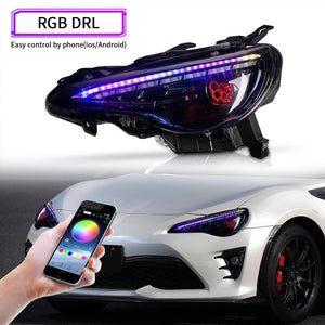 2012 - 2021 Toyota 86 Subaru BRZ LED RGB Headlights - HIDprojectors