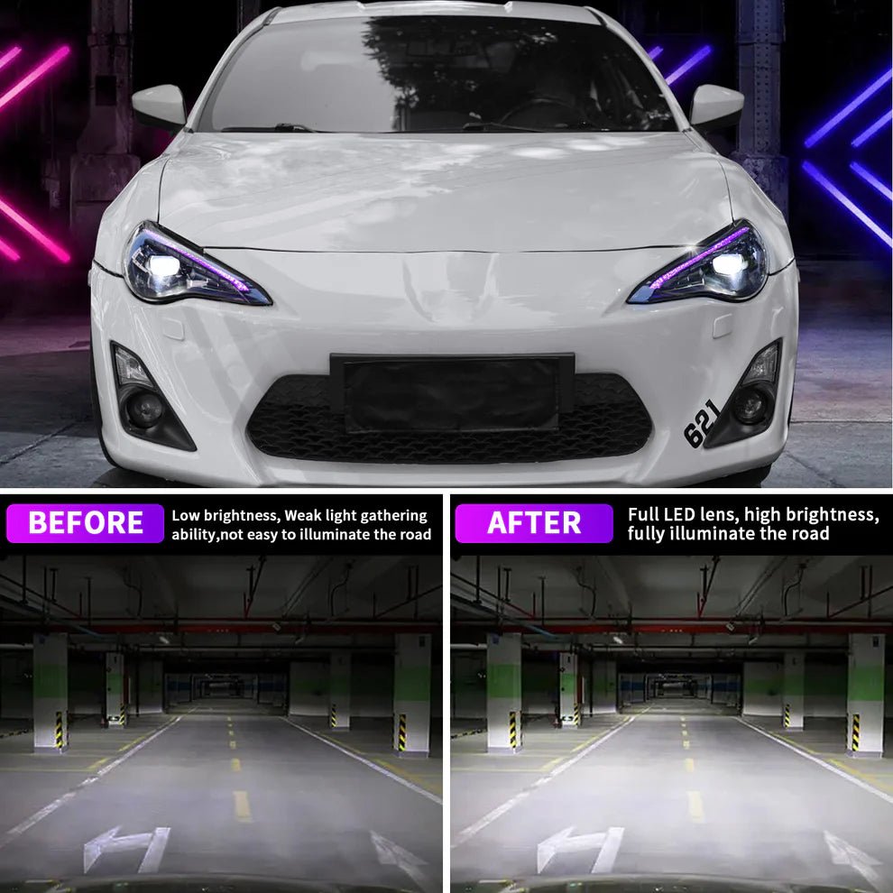 2012 - 2021 Toyota 86 Subaru BRZ LED RGB Headlights - HIDprojectors