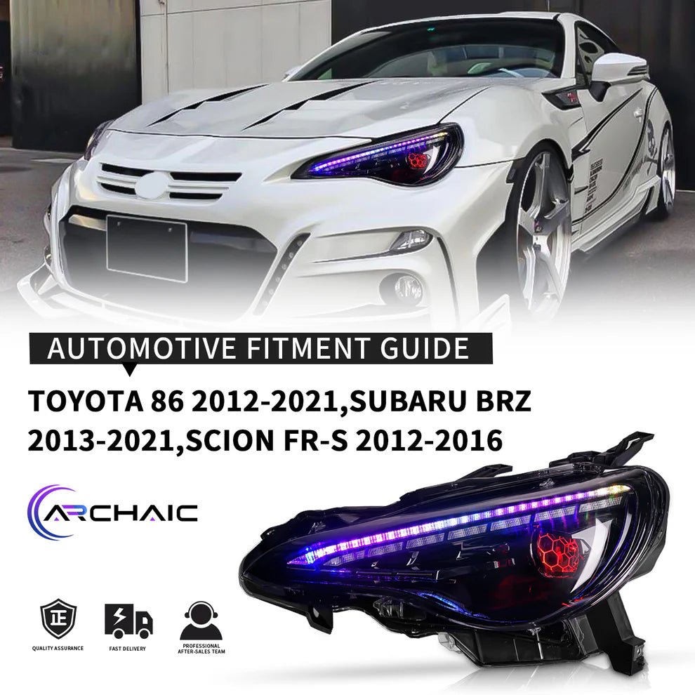 2012 - 2021 Toyota 86 Subaru BRZ LED RGB Headlights - HIDprojectors