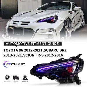 2012 - 2021 Toyota 86 Subaru BRZ LED RGB Headlights - HIDprojectors