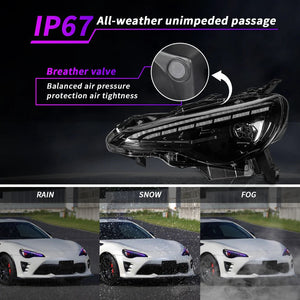 2012 - 2021 Toyota 86 Subaru BRZ LED RGB Headlights - HIDprojectors