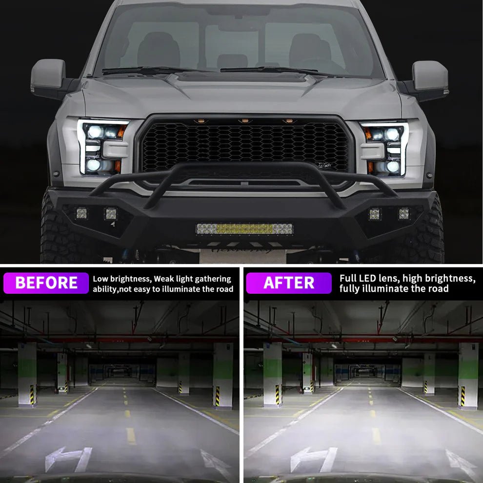 2015 - 2020 Ford F150 LED Headlights - HIDprojectors
