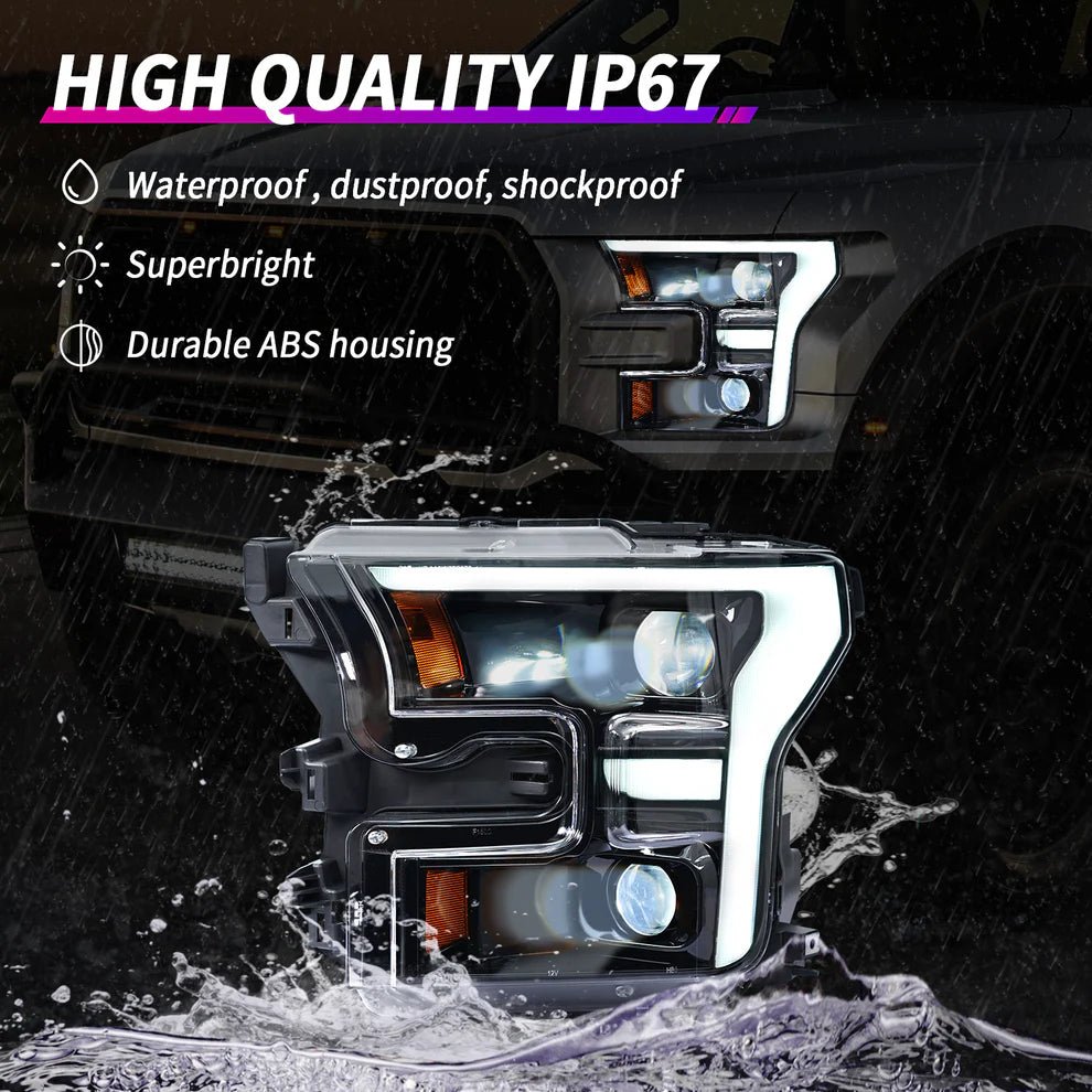 2015 - 2020 Ford F150 LED Headlights - HIDprojectors