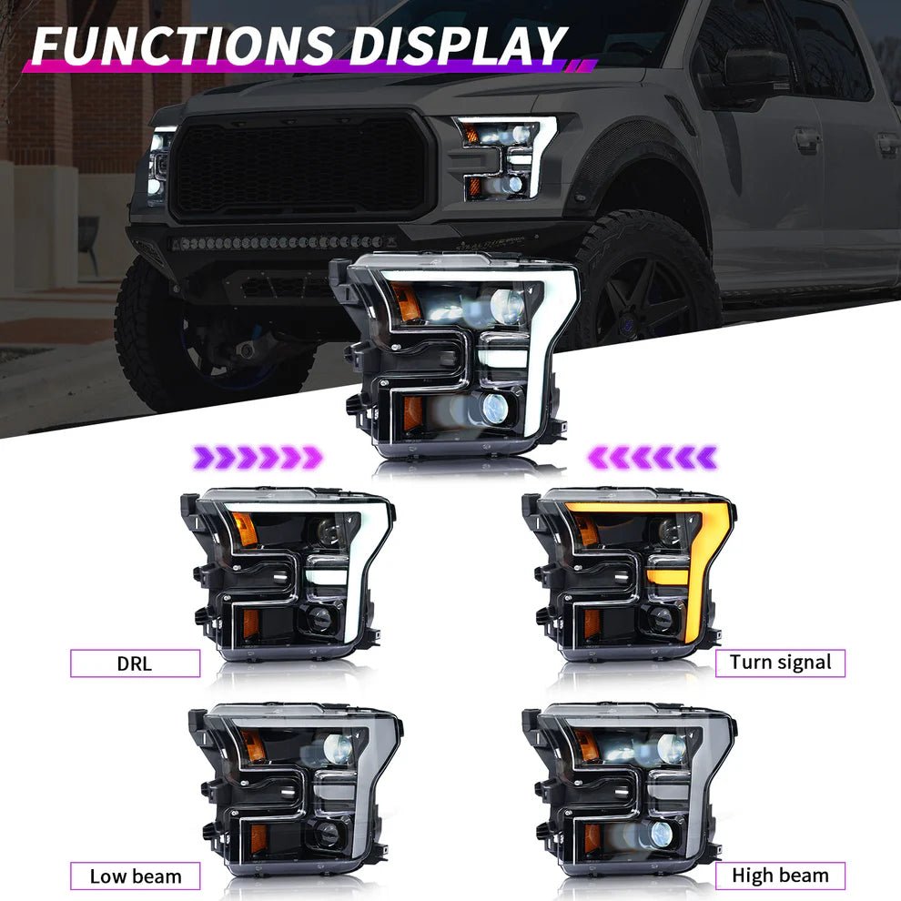 2015 - 2020 Ford F150 LED Headlights - HIDprojectors