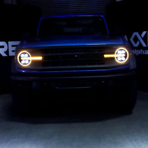 21 - 25 Ford Bronco /22 - 25 Ford Bronco Raptor NOVA - Series LED Projector Headlights Alpha - black - HIDprojectors