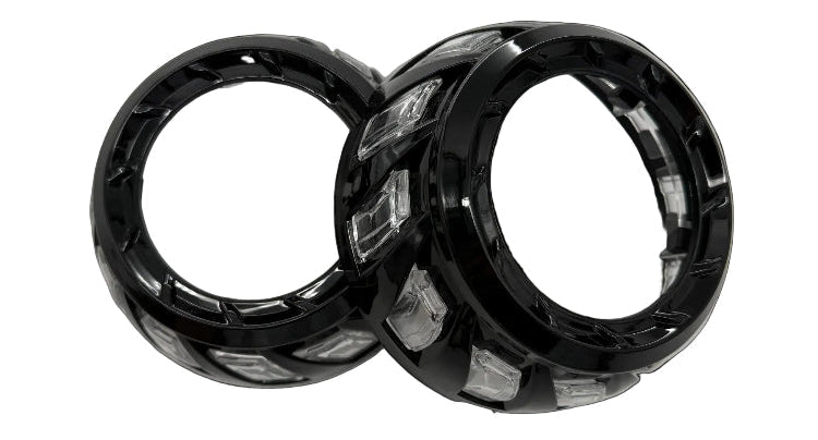 3" Turbine Shrouds - Gloss Black - HIDprojectors