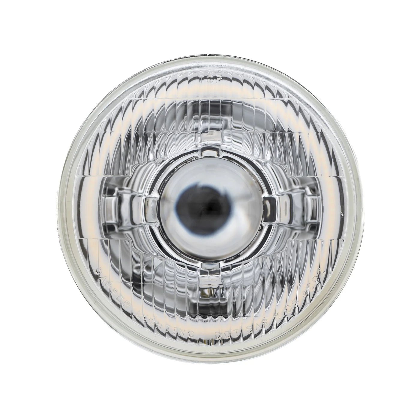 5.75 LED Chrome 30W 575 with Original Glass - 4 light setup with switchback halos - HIDprojectors