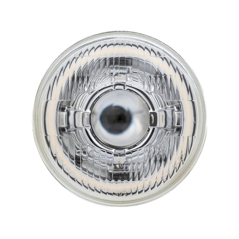 5.75 LED Chrome 30W 575 with Original Glass - 4 light setup with switchback halos - HIDprojectors