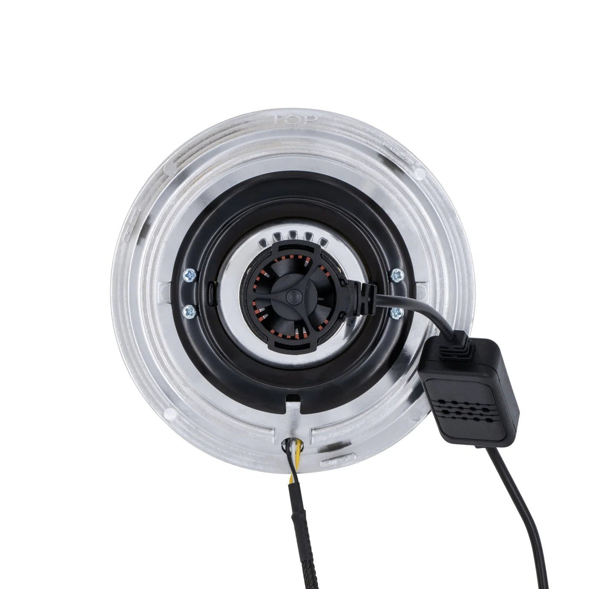 5.75 LED Chrome 30W 575 with Original Glass - 4 light setup with switchback halos - HIDprojectors