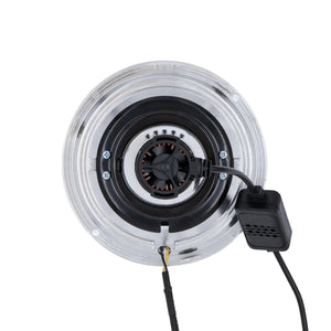 5.75 LED Chrome 30W 575 with Original Glass - 4 light setup with switchback halos - HIDprojectors