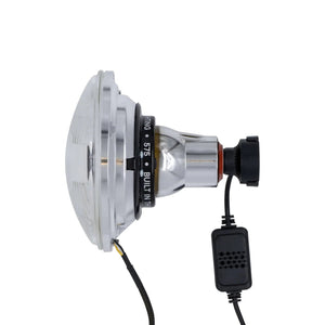 5.75 LED Chrome 30W 575 with Original Glass - 4 light setup with switchback halos - HIDprojectors