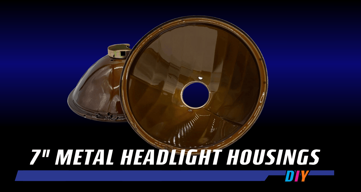 7&quot; Metal Headlight Housings - DIY - HIDprojectors