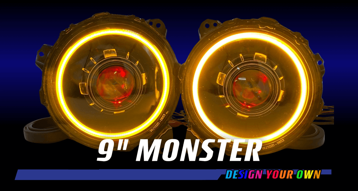 9&quot; MONSTER Design Your Own - HIDprojectors
