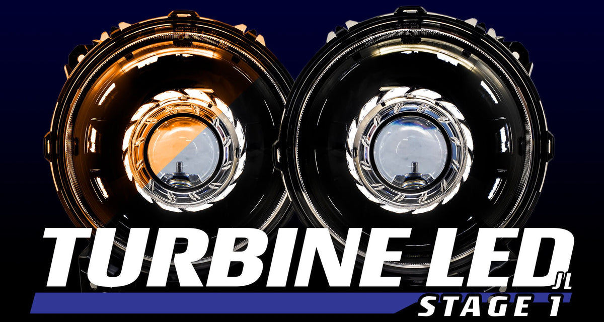 9&quot; Turbine Stage 1 Bi - LED Projector Headlights - HIDprojectors