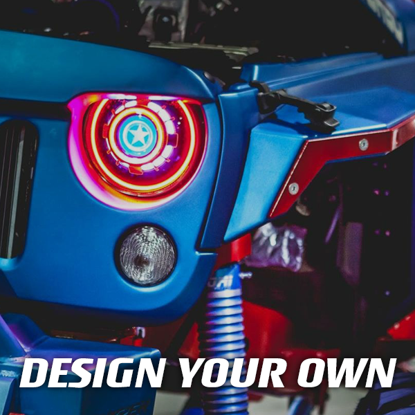 Custom headlights menu image - browse vehicle-specific LED upgrades
