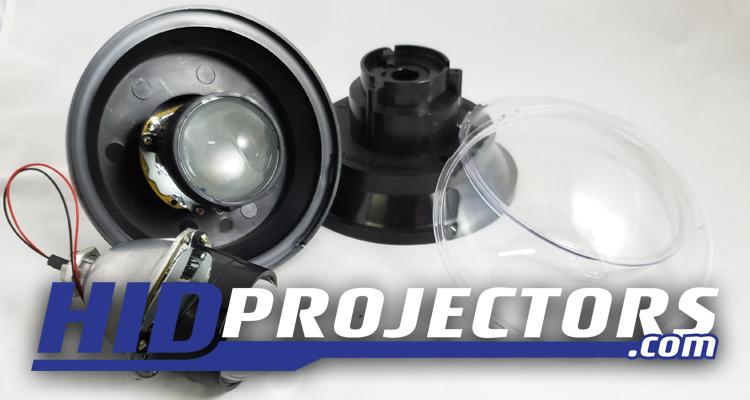HID projector retrofit kit - DIY headlight upgrade components
