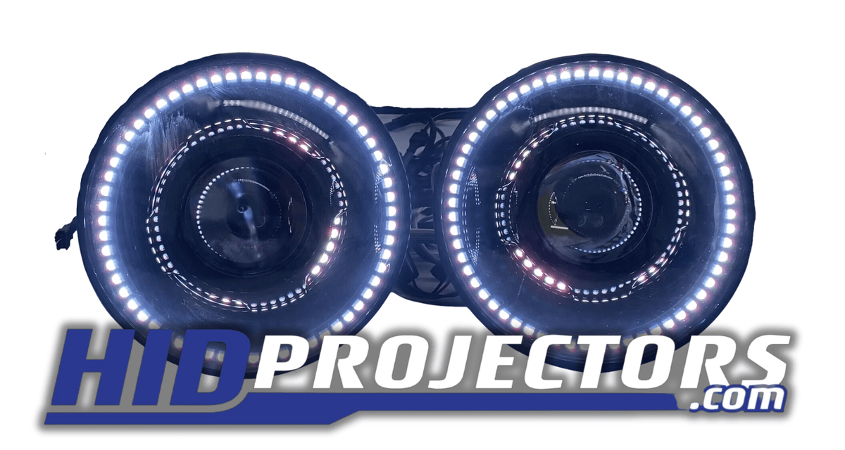 Clearance 7 inch round color changing &amp; switchback prototype headlights - HIDprojectors