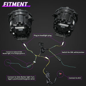 Jeep JL and Gladiator LED Headlights for 2018 - 2025 Jeep JL & Gladiator - Clearance - HIDprojectors