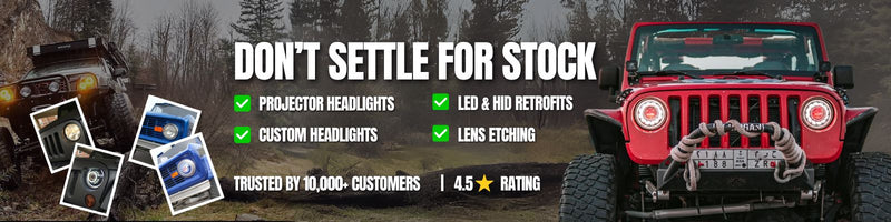 Custom LED headlight installation - professional automotive lighting upgrade
