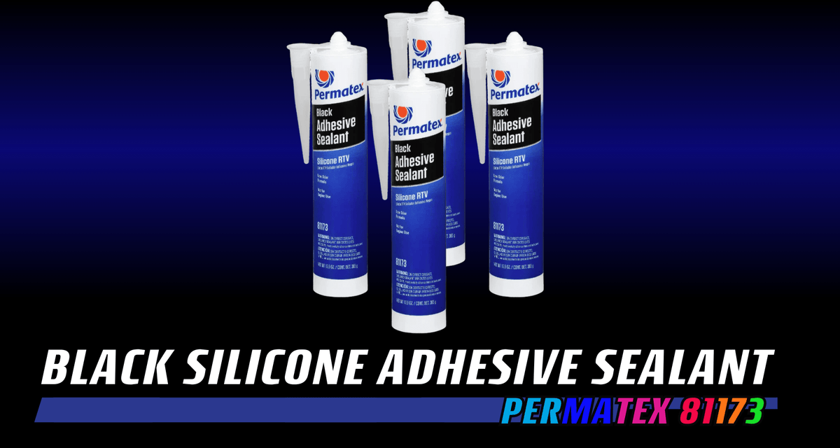 Permatex 81173 Black Silicone Adhesive Sealant, 12.9 oz - HIDprojectors