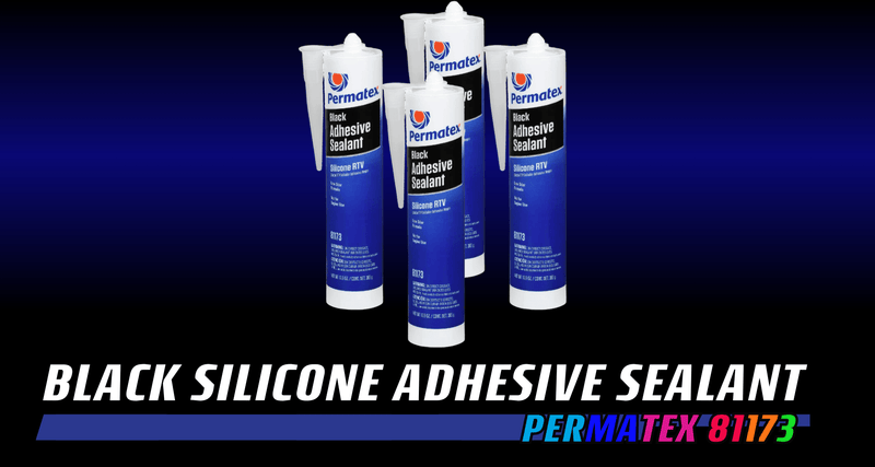 Permatex 81173 Black Silicone Adhesive Sealant, 12.9 oz - HIDprojectors