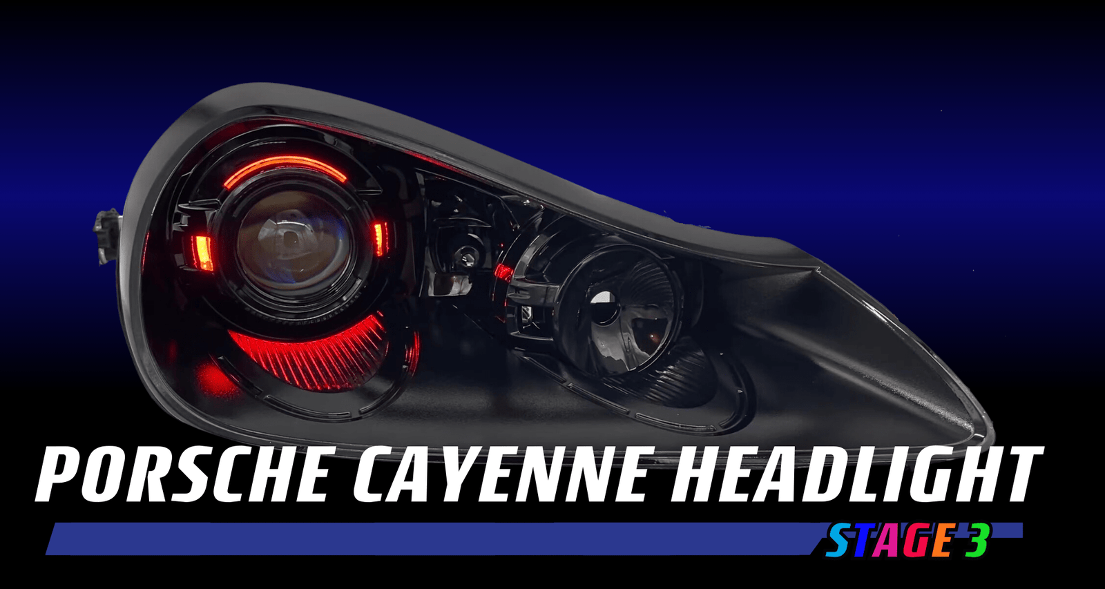 Porsche Cayenne Headlight Modification 2008 - 2010 957 | Stage 3 - HIDprojectors