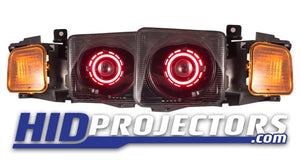 05' - 10' Hummer H3 Headlights With Monster Shrouds - HIDprojectors