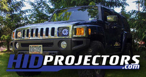 05' - 10' Hummer H3 Headlights With Monster Shrouds - HIDprojectors