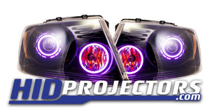 2004 - 2008 Ford F150 Projector Retrofit with Monster Shrouds - HIDprojectors
