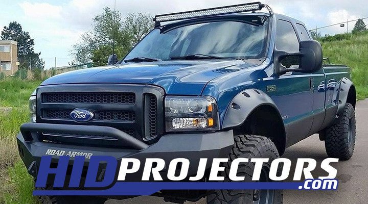 2005 - 2007 Ford F250 F350 Super Duty Excursion - Harley Davidson Housings - Stage 1 - HIDprojectors