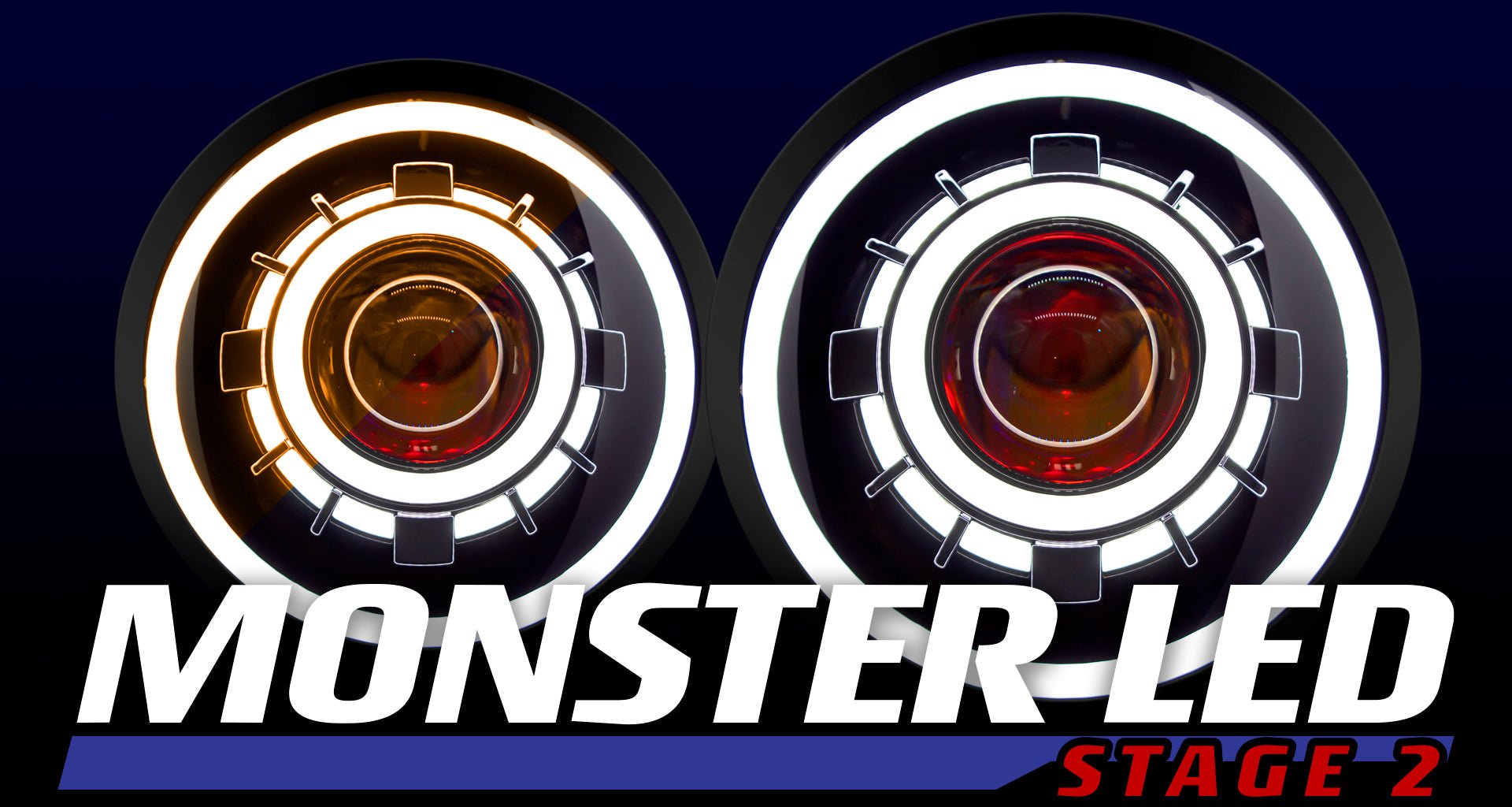 MONSTER Stage 2 | Angel Eye Halo Headlights - HIDprojectors