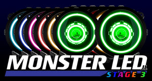 9" MONSTER Stage 3 Bi - LED Projector Headlights - Black Friday - HIDprojectors