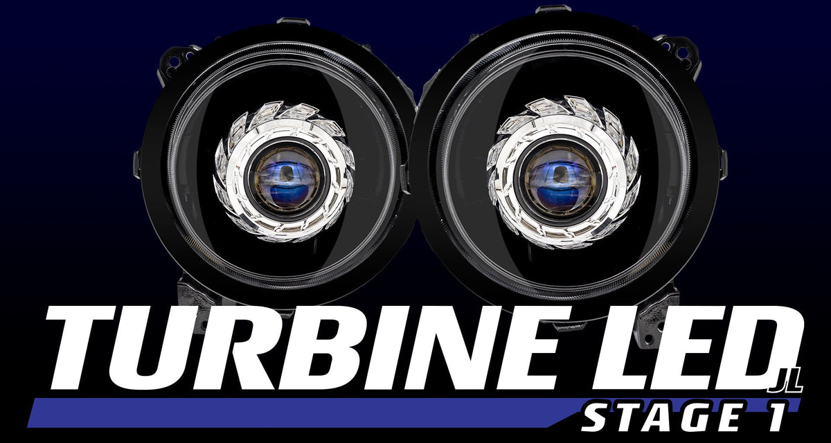 9&quot; Turbine Stage 1 Bi - LED Projector Headlights - HIDprojectors