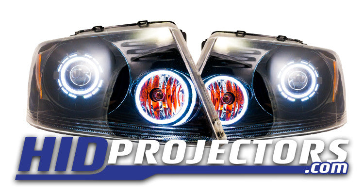 Ford F150 Projector Retrofit with Monster Shrouds