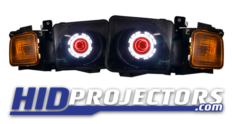 05&#39;-10&#39; Hummer H3 Headlights With Monster Shrouds 