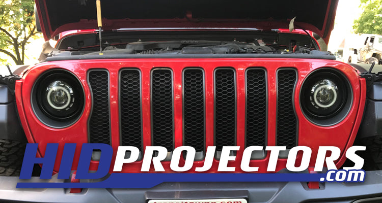 Jeep JL Wrangler Headlight Conversion Buckets Brackets