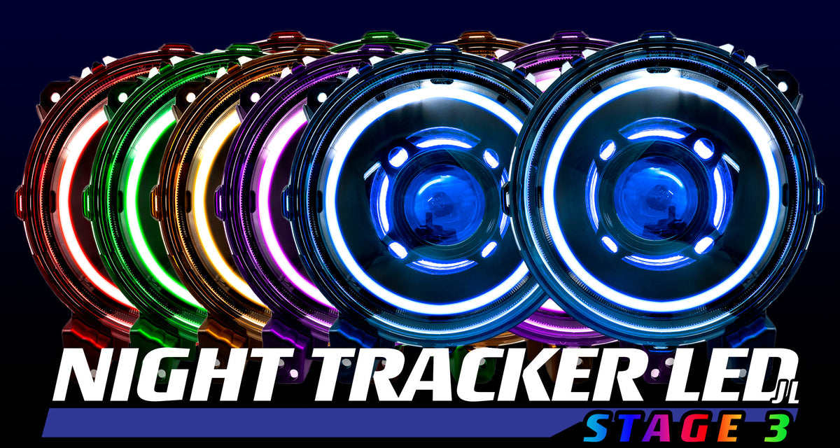 Clearance 9&quot; NightTracker Stage 3 Bi-LED Projector Headlights