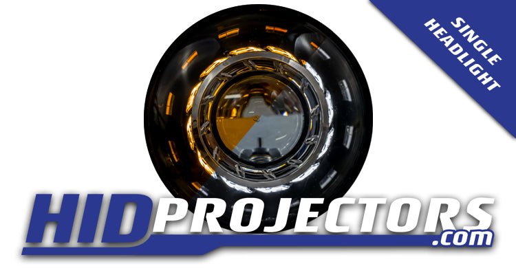 Turbine Color Changing HID headlight - Clearance (Single Headlight Black Shroud) - HIDprojectors
