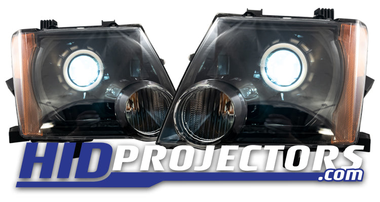 Nissan Black Xterra Projector Stage 3 White Bi-LED Headlights